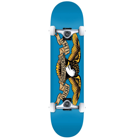 Anti Hero Anti Hero Classic Eagle SM Complete Skateboard Blue | 7.5" Completes | The Vines