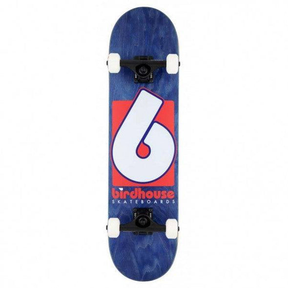 Birdhouse Birdhouse B Logo Stage 3 Complete Skateboard 7.75" | Navy & Red Completes | The Vines