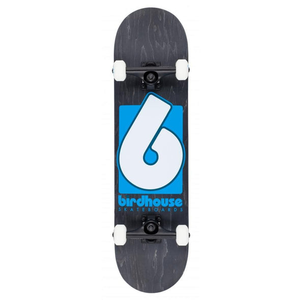 Birdhouse Birdhouse B Logo Stage 3 Complete Skateboard Black & Blue | 8" Completes | The Vines