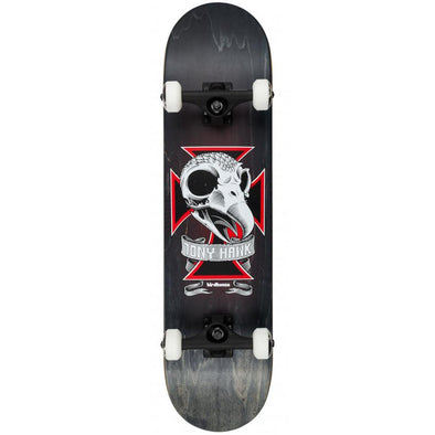 Birdhouse Birdhouse Skull 2 Stage 3 Complete Skateboard Black | 8.125" Completes | The Vines