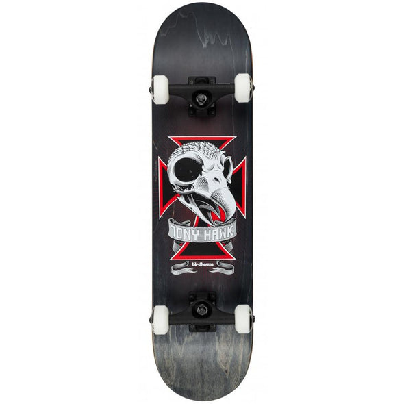 Birdhouse Birdhouse Skull 2 Stage 3 Complete Skateboard Black | 8.125" Completes | The Vines