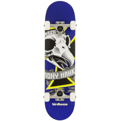 Birdhouse Birdhouse Stage 1 Oversized Skull Mini Complete Skateboard | 7.25" Completes | The Vines