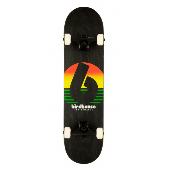 Birdhouse Birdhouse Sunset Stage 3 Complete Skateboard Rasta | 7.75" Completes | The Vines