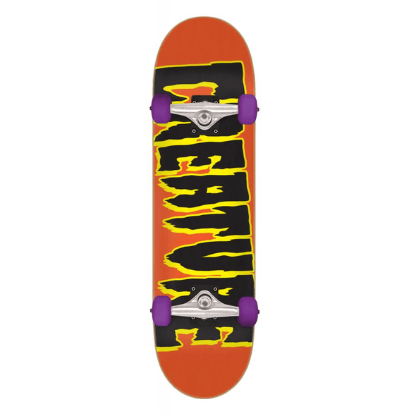 Creature Creature Logo Complete Skateboard 7.2" | Orange Completes | The Vines